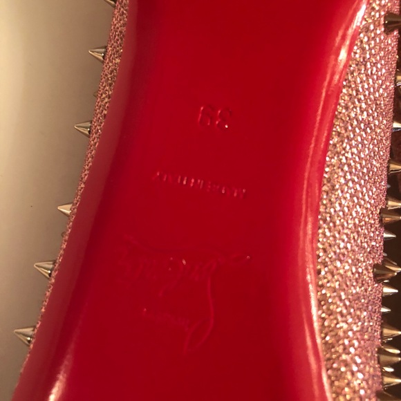 Christian Louboutin Metalic Spike flats - Picture 8 of 10